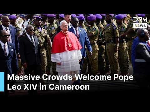 Historic Scenes in Cameroon: Massive Crowds Welcome Pope Leo XIV in Cameroon Arrival Ceremony | AK1G