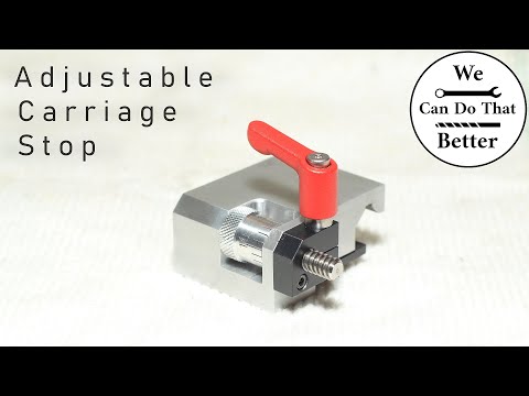 Making an adjustable carriage stop for the Mini Lathe