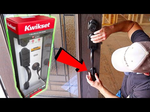 KWIKSET Door Handle Install FAST and EASY! - Step By Step Instructions