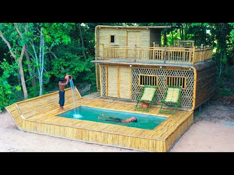 100Days Building Two Story Villa With Decoration Private Living Room and Swimming Pool