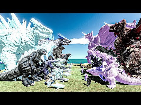 SHIMO vs DESTOROYAH – Ice Blue Monster Team vs Pink Monster Team