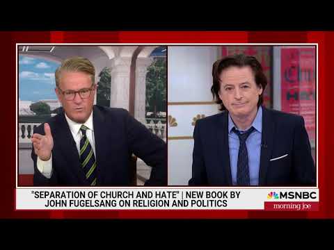 Talking Separation of Church and Hate; on Morning Joe; on MSNBC; on about 3 hours’ sleep.  
