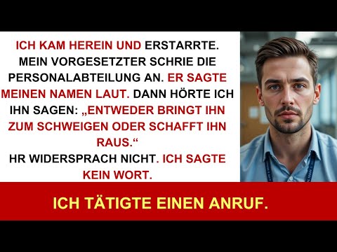 Ich kam rein und erstarrte – mein Chef brüllte HR an, bis ein Anruf ihn stoppte.