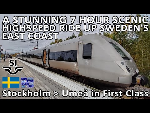 SWEDEN'S NEWEST HIGHSPEED TRAIN / SJ3000 FIRST CLASS REVIEW
