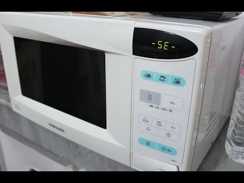 How to solve the problem of the SE on a Samsung microwave and cleaning
