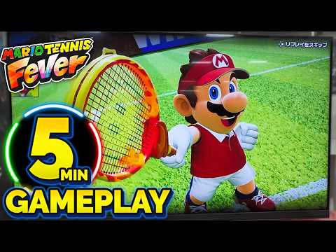 MORE Mario Tennis Fever Gameplay! Mario & DK vs Bowser Jr & Dad!