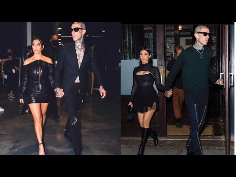 Kourtney Kardashian and Travis Barker Cute Moments. Hottest Couple
