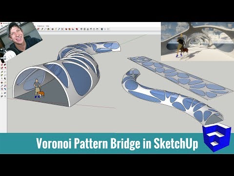 Modeling a Voronoi Bridge in SketchUp!
