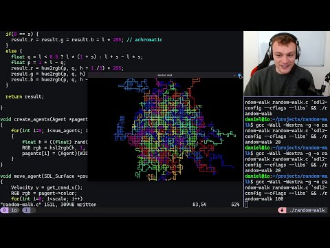 Coding a Random Walk in C