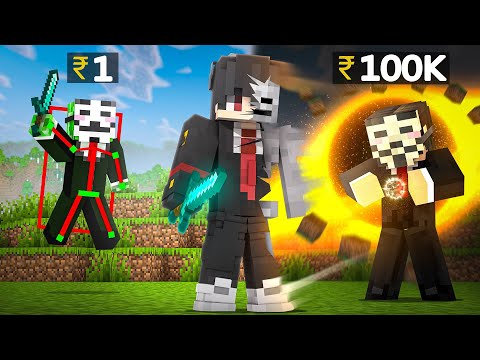 I Fought ₹1 Vs ₹100,000 Hacker in Minecraft 
