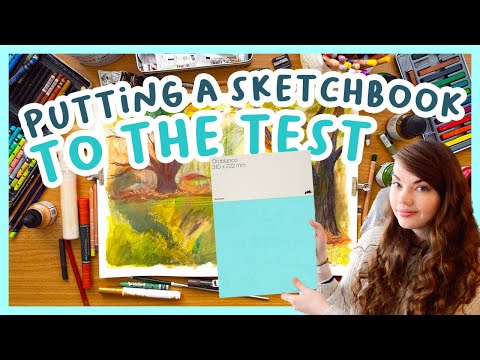 Paint with me! Testing mixed media in a new Pith sketchbook 📒 Pith Oroblanco Review