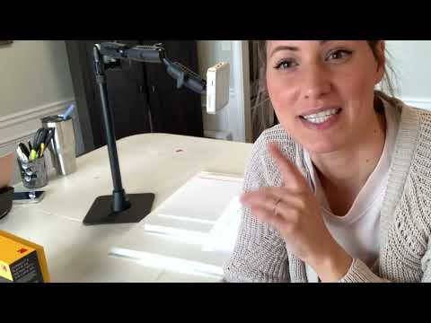 Easy! How I use a projector to trace image onto a canvas before a paint party!