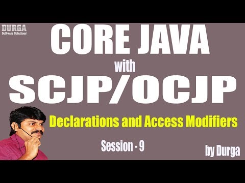 Core Java With OCJP/SCJP: Declarations and Access Modifiers Part-9||  static modifier