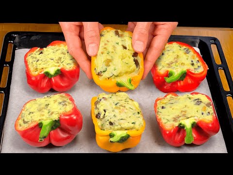 I could eat this bell pepper dish every day! Easy, cheap & delicious recipe in 15 min