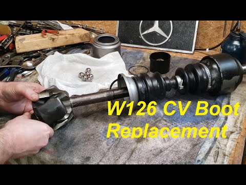 W126 Mercedes - Axle Boot Replacement With CV Joint Disassembly