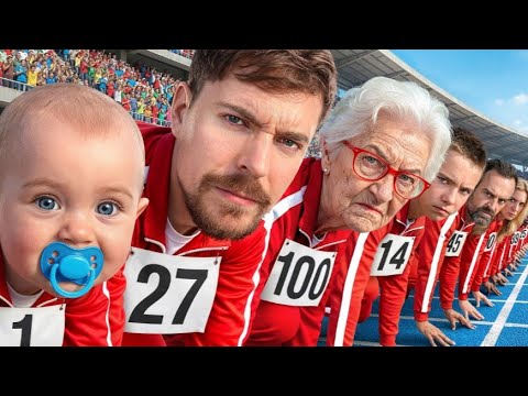 Ages 1 - 100 Race for $250,000! #mrbeast #viral 