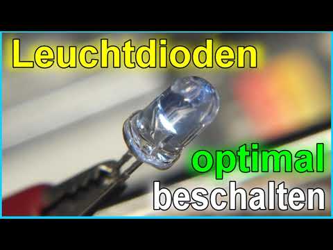 Light emitting diodes LED - How to determine series resistor for the brightness YOU WANT   Tutorial