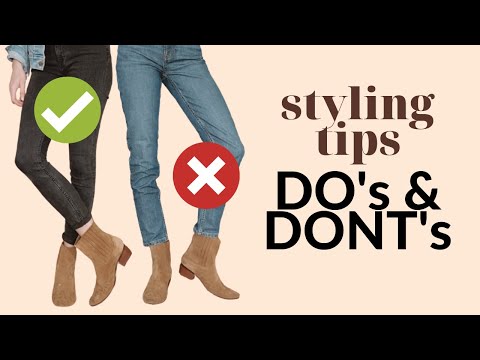 How to wear BOOTS with JEANS | Tutorial