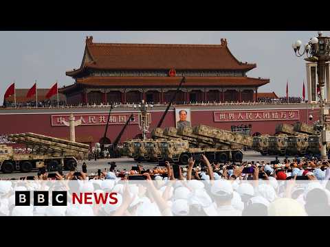 China unveils new weapons in massive parade attended by Vladimir Putin and Kim Jong Un | BBC News