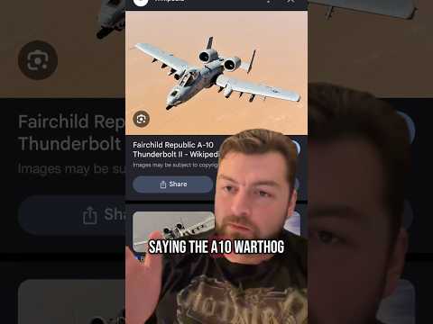 Being Followed by an A-10 Warthog #shorts
