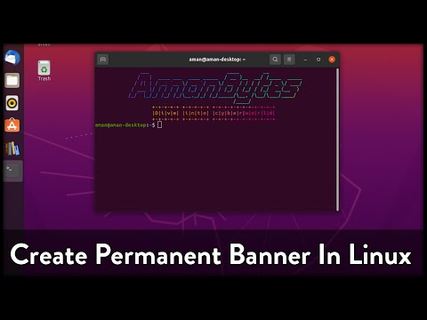 How To Create Banner In Linux Terminal | Make Permanent Banner In Linux