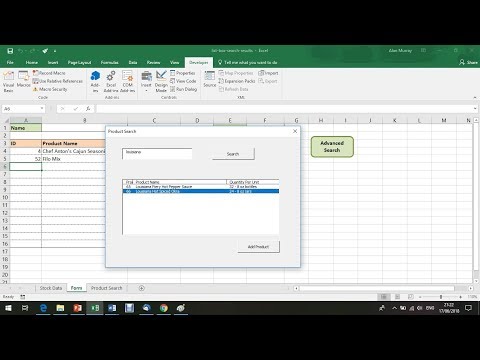 Display Search Results in a ListBox - Excel VBA