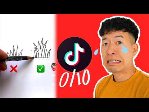 RATING TIKTOK ART TIPS AND LOSING MY SANITY