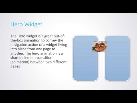 Flutter Hero Animations and PageRouteBuilder