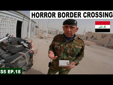 CROSSING INTO IRAQ | SHALAMCHEH BORDER | S05 EP.18 | PAKISTAN TO SAUDI ARABIA MOTORCYCLE