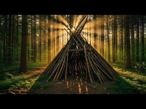 Bushcraft Shelter Build - Complete Build, Start To Finish