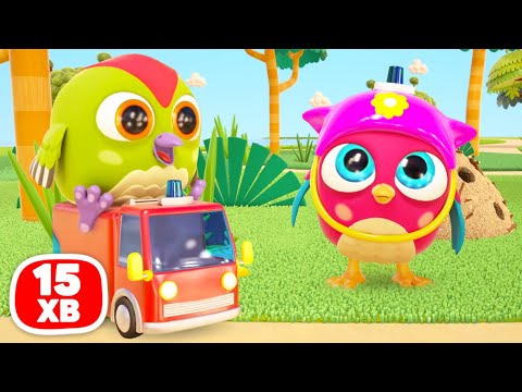 Пожежна машина гасить вогонь! 🔥 Совеня Хоп Хоп і іграшки для дітей