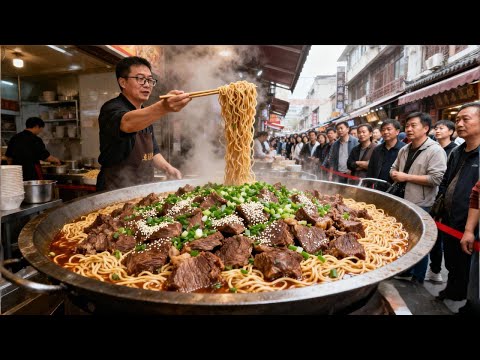 浙江桐乡特色牛肉面，盘子当锅盖，旺季一天流水10万元！【好食勇哥】