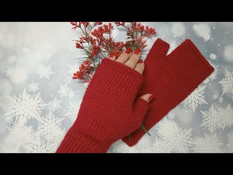 Комфортні мітенки спицями Детальний майстер клас