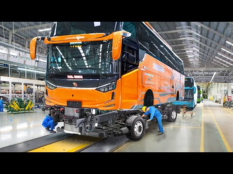 Amazing Way They Hand-Build Massive Passenger Bus From Scratch