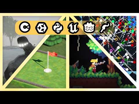 6 DEVS Make a Physics Game in 6 GAME ENGINES!