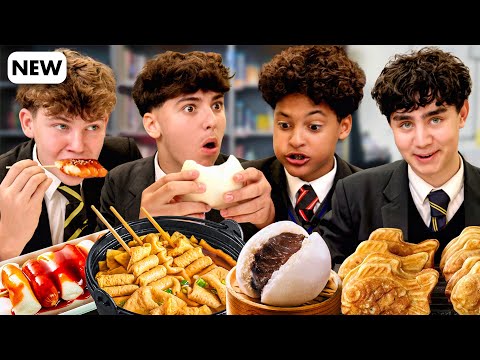 British Highschoolers try Korean Winter Snacks for the first itme!
