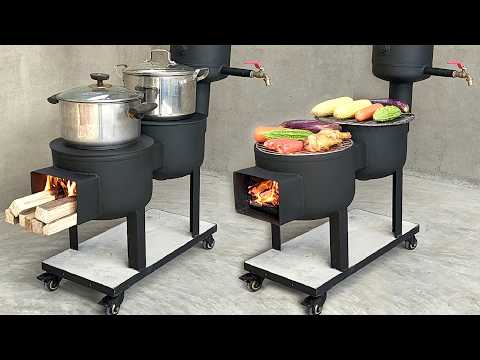 How to make a wood-burning stove / Amazing wood-burning stoves made from old gas cylinders