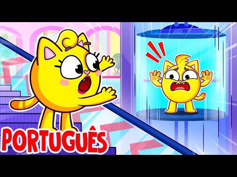 Canção 'Pegue um Elevador' 🙀 | Músicas Divertidas para Crianças 😻🐨🐰🦁 por Baby Zoo Português