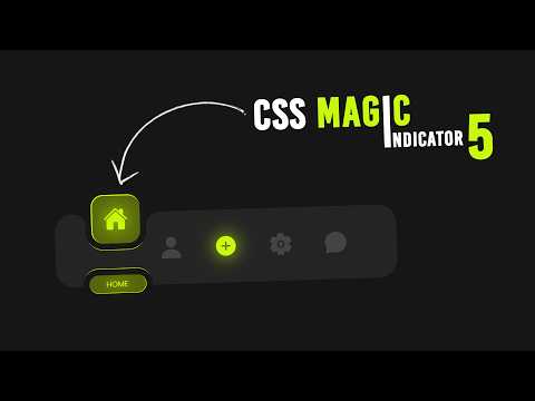 Magic Navigation Menu Indicator using Html CSS & Javascript
