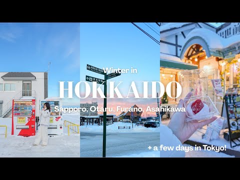 hokkaido winter travel vlog ❄️ sapporo, otaru, asahikawa, furano, biei