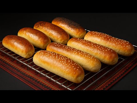 How to make Hotdog buns,easy and delicious homemade recipe