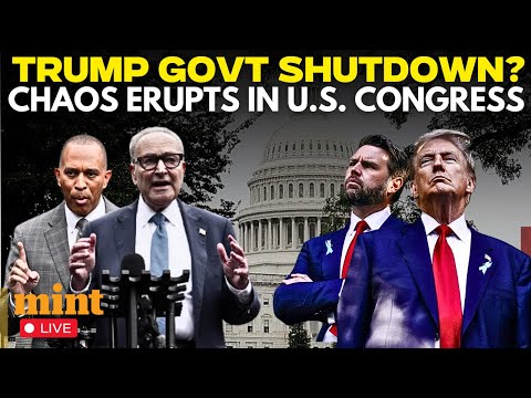US Congress LIVE: Trump Govt Shutdown Showdown | Trump Targets Mass Firings in Escalating Standoff