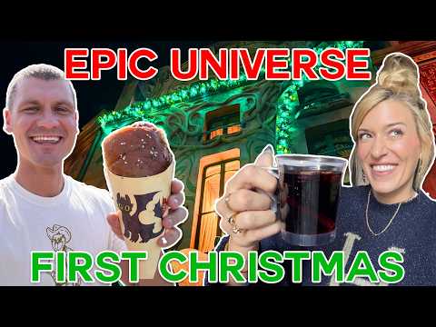Epic Universe's FIRST CHRISTMAS | NEW At Universal Orlando: Exclusive Snacks, Harry Potter, Dragons