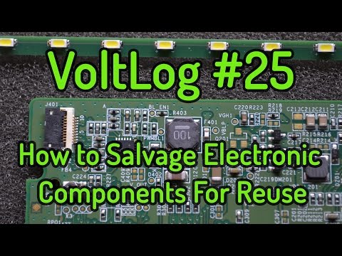 VoltLog #25 - How to Salvage Electronic Components For Reuse