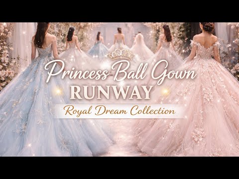 Princess Ball Gown Runway ✨ Royal Dream Collection🤍🩷✨🌸