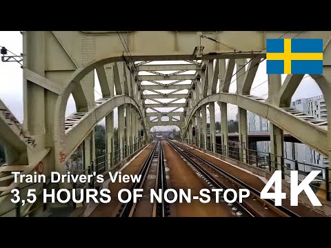 4K CABVIEW: 3,5 hours of non-stop (Stockholm to Alvesta)