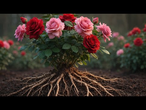 Just follow this method, and you’ll get a rose plant packed with roots and covered in flowers
