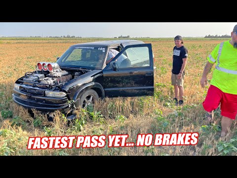 RACE WEEK Day 1 - The Blazer's Brake Pedal Broke Sending It FLYING OFF The Drag Strip...