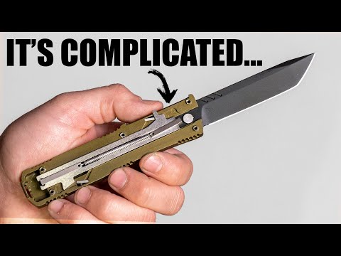 Making The Most Complicated Knife! || How An OTF Switchblade Is Made And How It Actually Works.