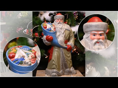 Реставрация советского Деда Мороза / Как восстановить фигуру из пресс-опилок